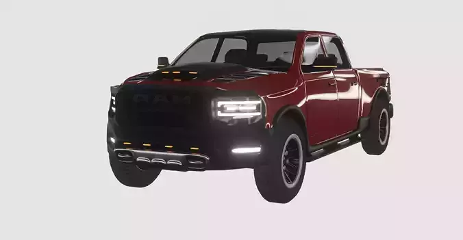 Dodge RAM  TRX 2021 Low-poly 3D model