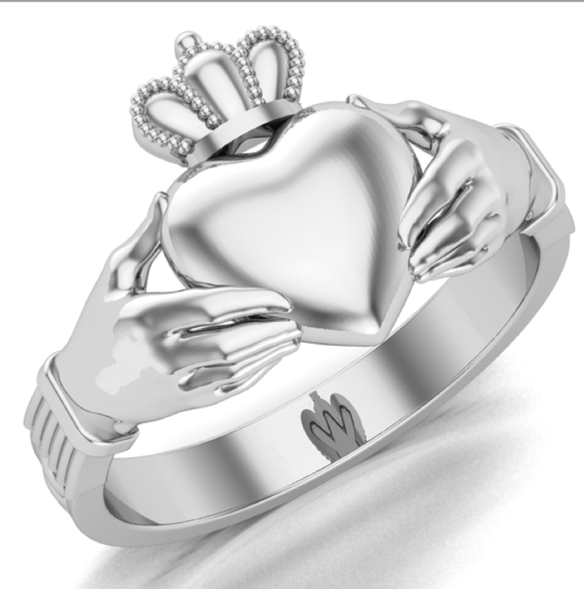 claddagh ring number four 3D print model_1