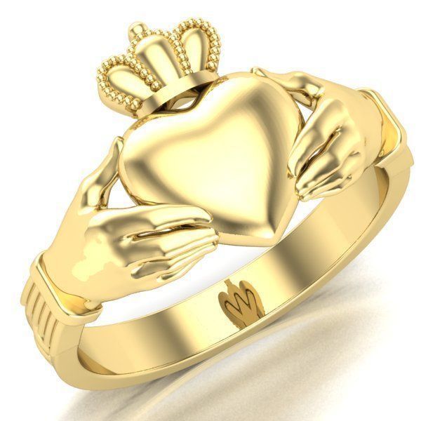 claddagh ring number four 3D print model_6