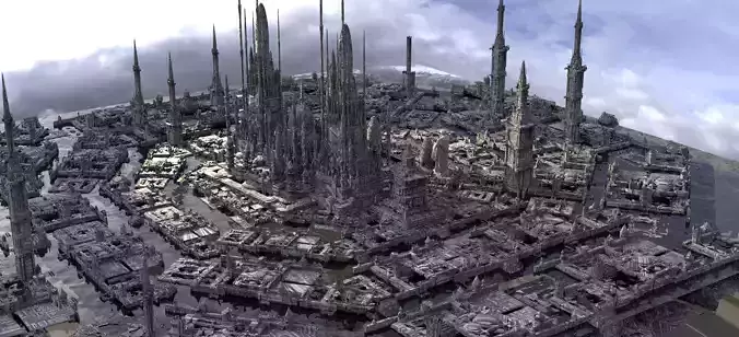 Coruscants galactic capitol kit bash