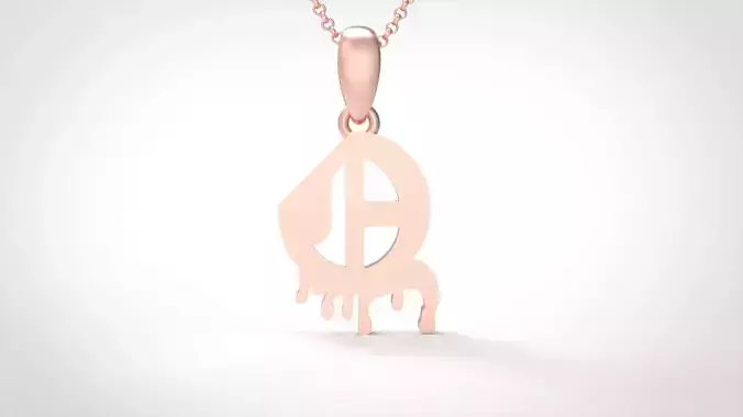 Model 704 Q Old English Initial Blood Letter