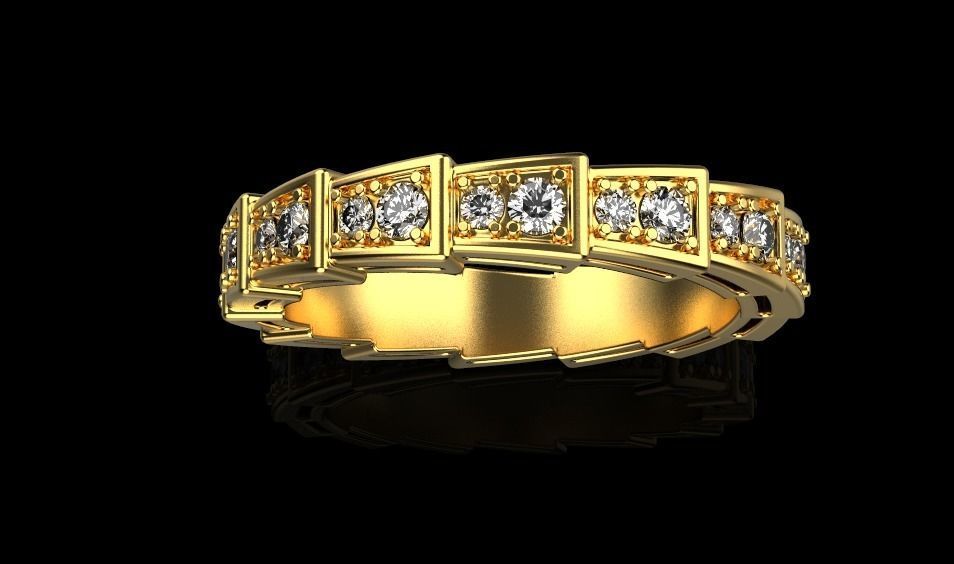 SERPENTI VIPER RING 3D print model_9