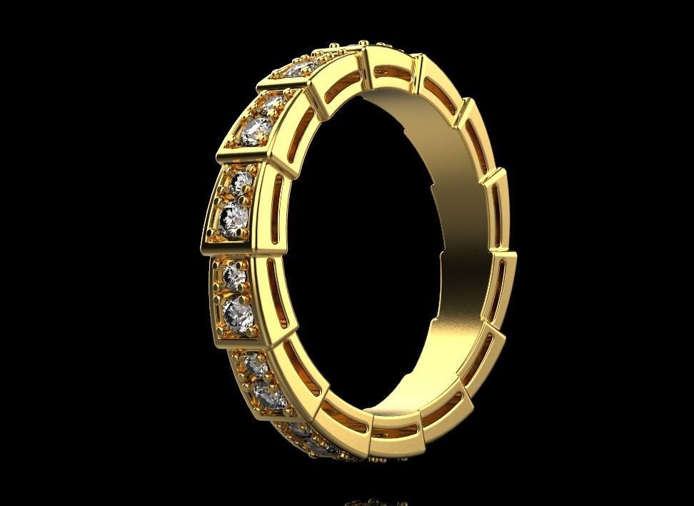 SERPENTI VIPER RING 3D print model_8