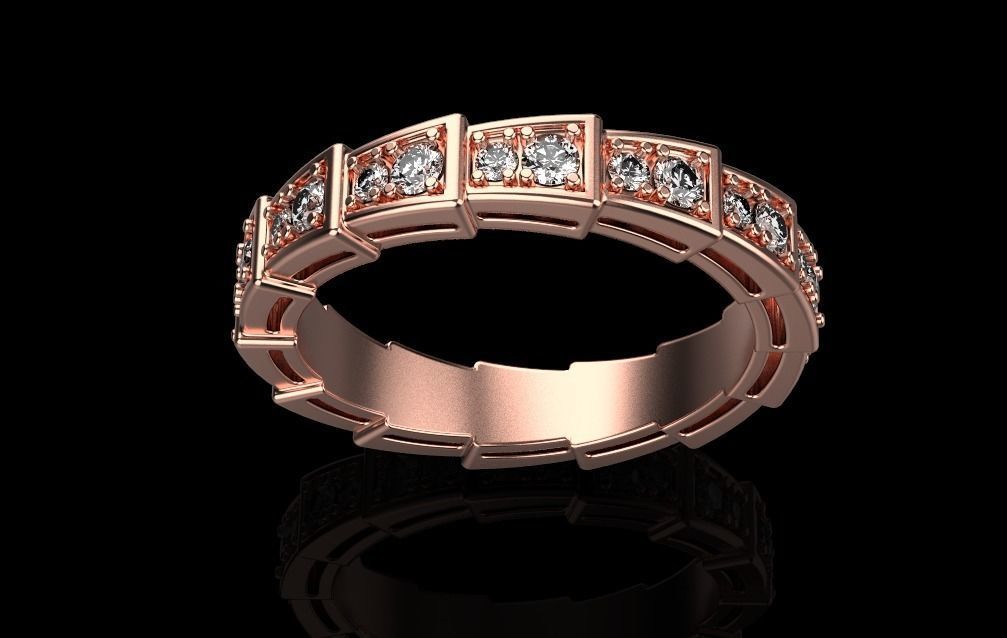 SERPENTI VIPER RING 3D print model_16