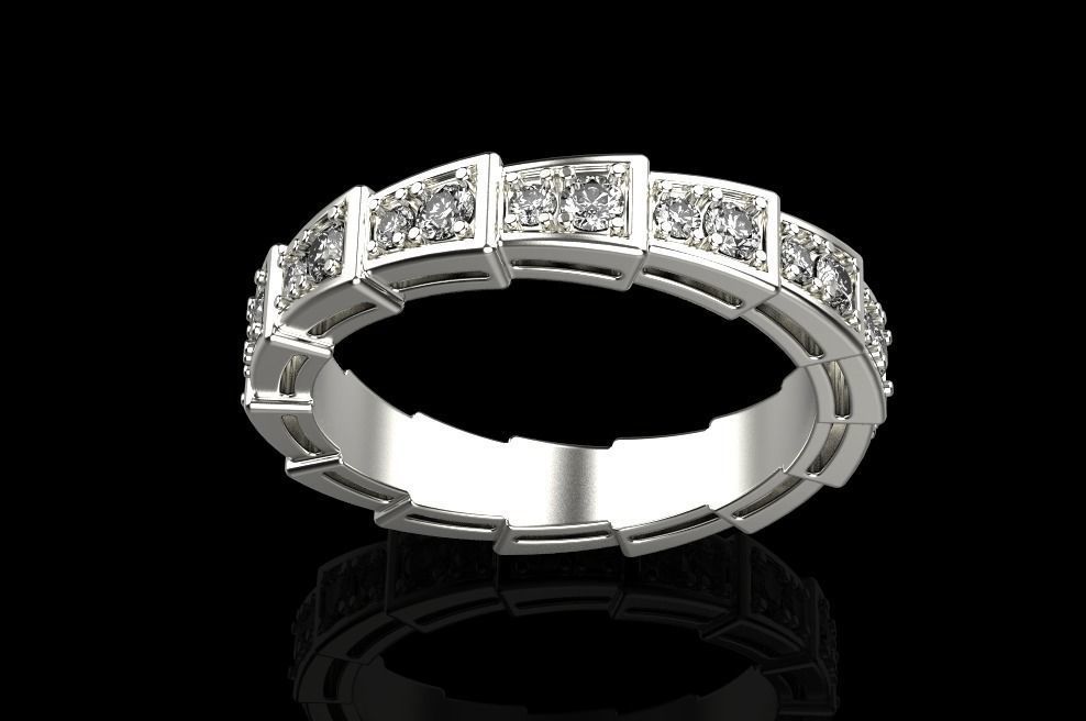 SERPENTI VIPER RING 3D print model_12