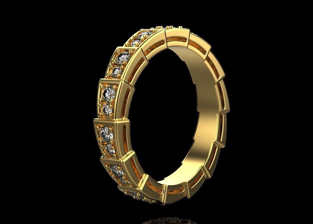 SERPENTI VIPER RING 3D print model_5