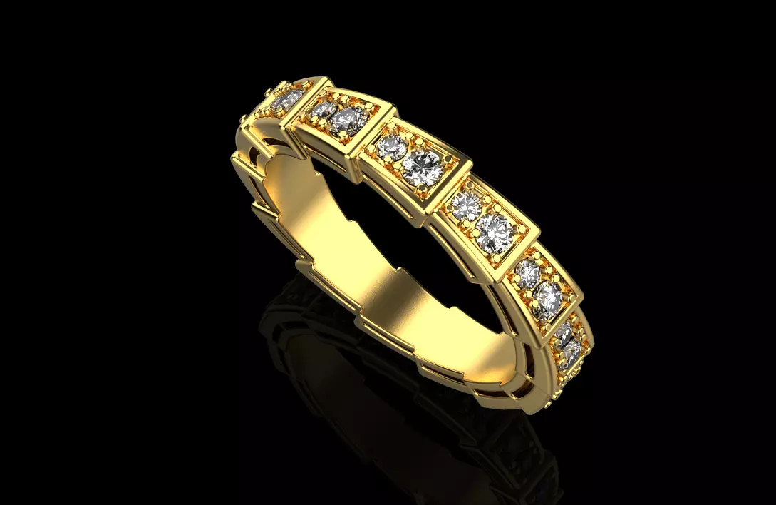 SERPENTI VIPER RING 3D print model_0