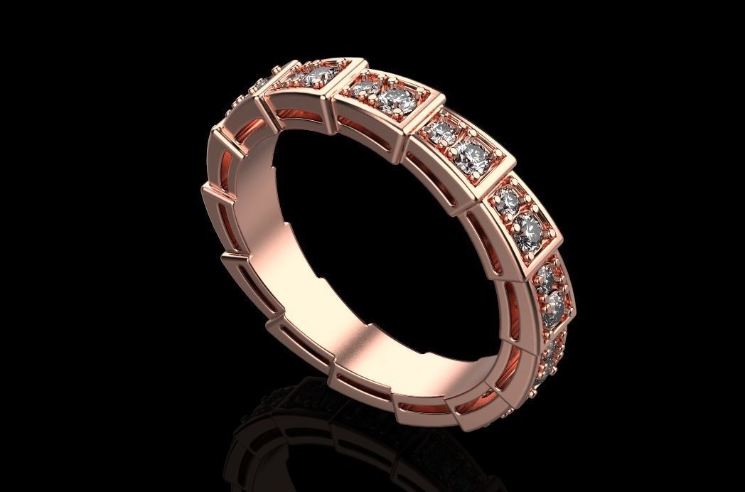 SERPENTI VIPER RING 3D print model_14
