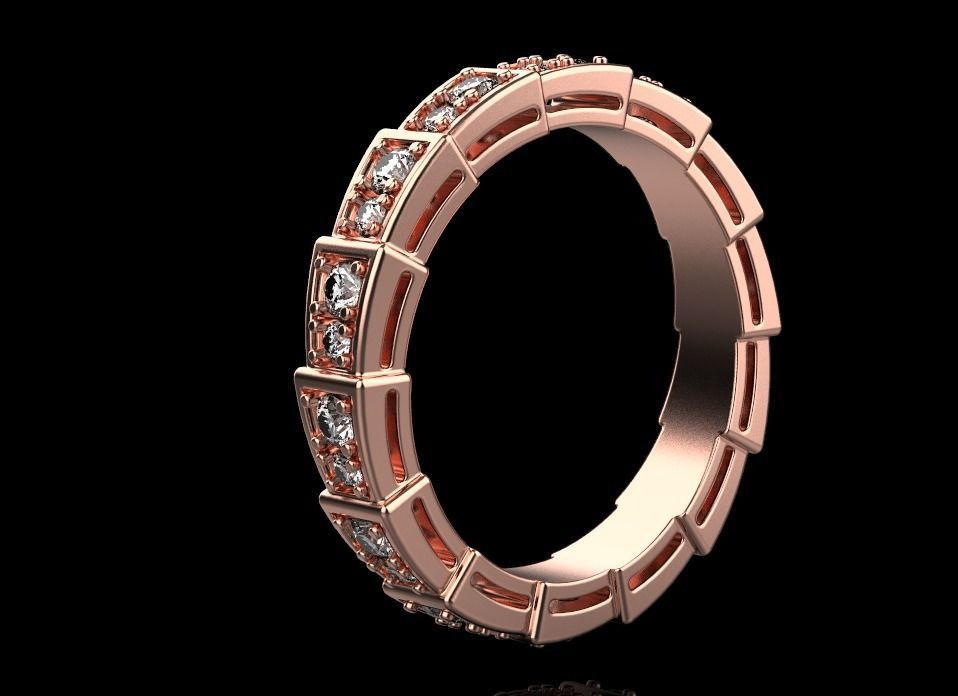 SERPENTI VIPER RING 3D print model_15