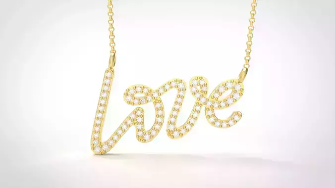 Model 654 Tiffany Love Heart Initial Letter  3D print model