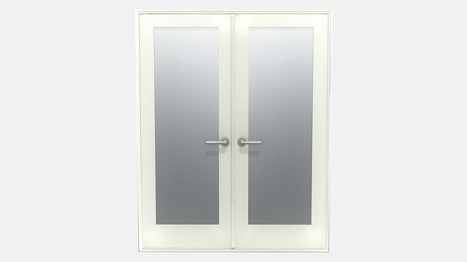 Double Door V4 Low-poly 3D model