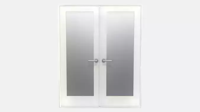 Double Door V4 Low-poly 3D model