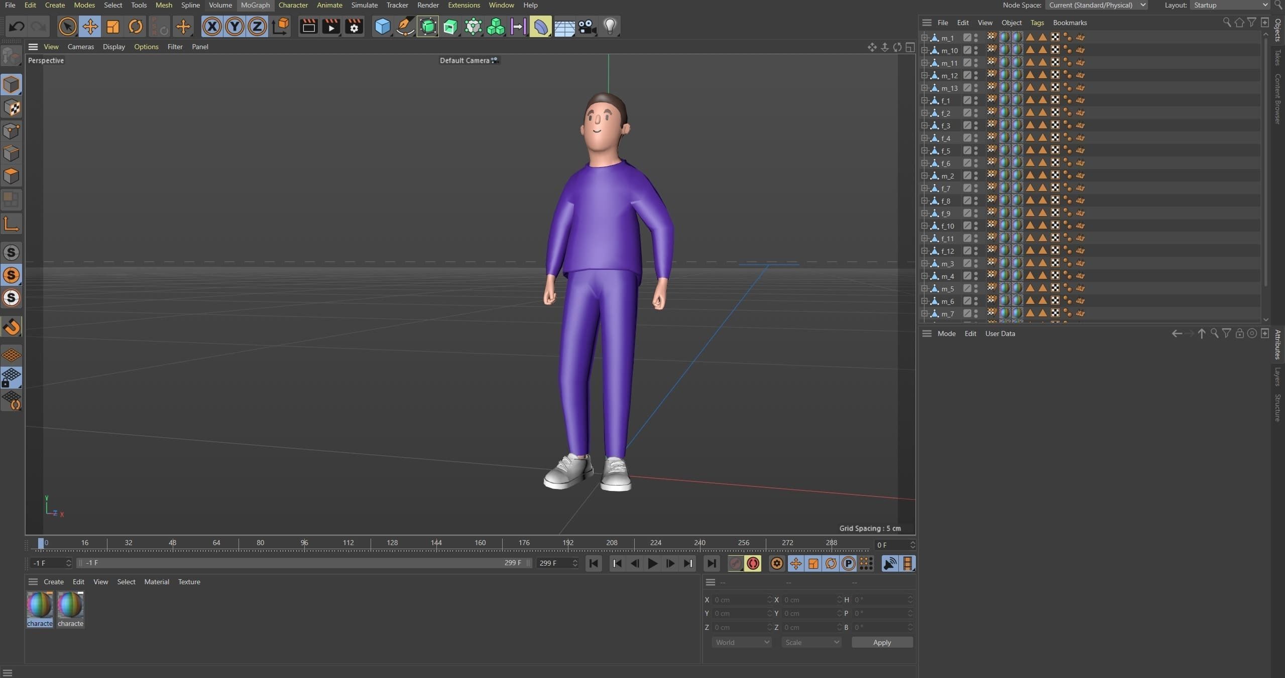 Casual Characters 4 Low-poly 3D model_20