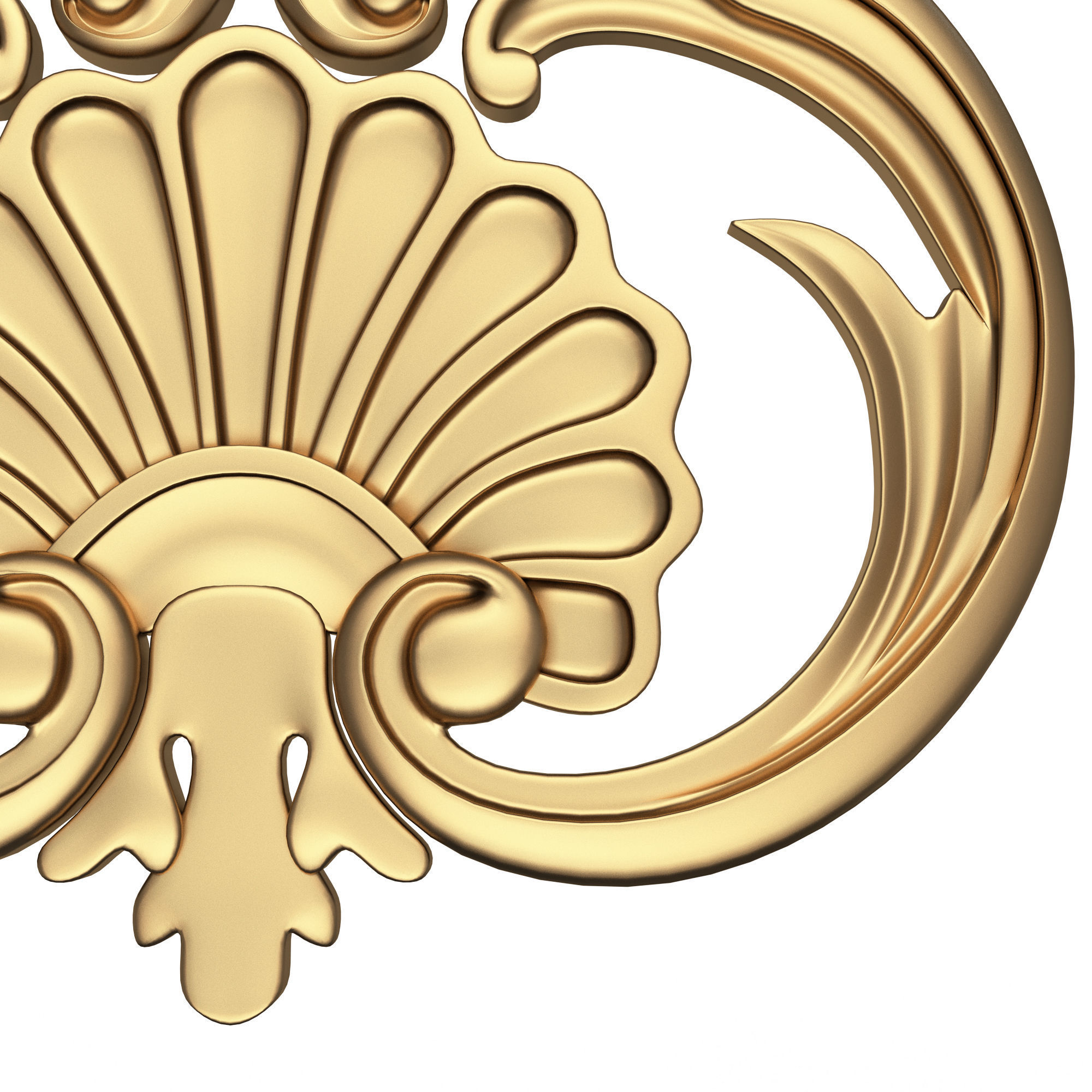 Shell Corbel 07 Low-poly 3D model_2