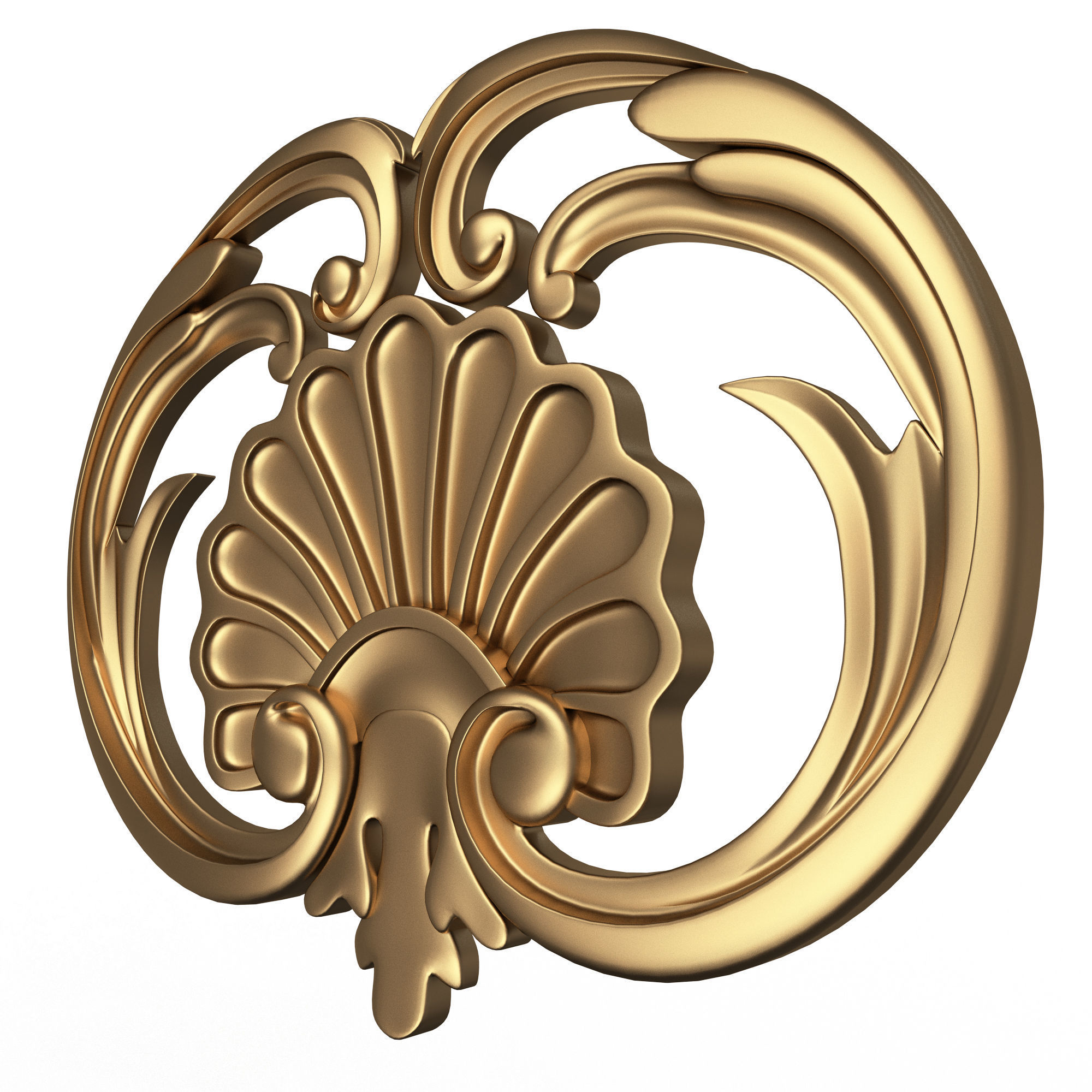 Shell Corbel 07 Low-poly 3D model_4