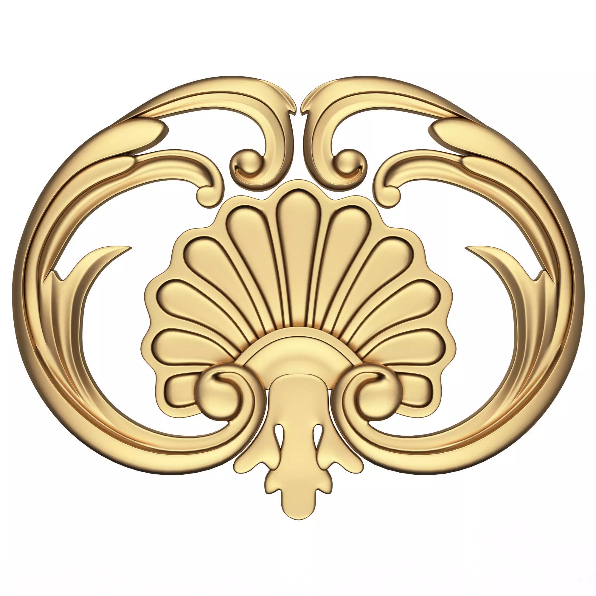 Shell Corbel 07 Low-poly 3D model_0