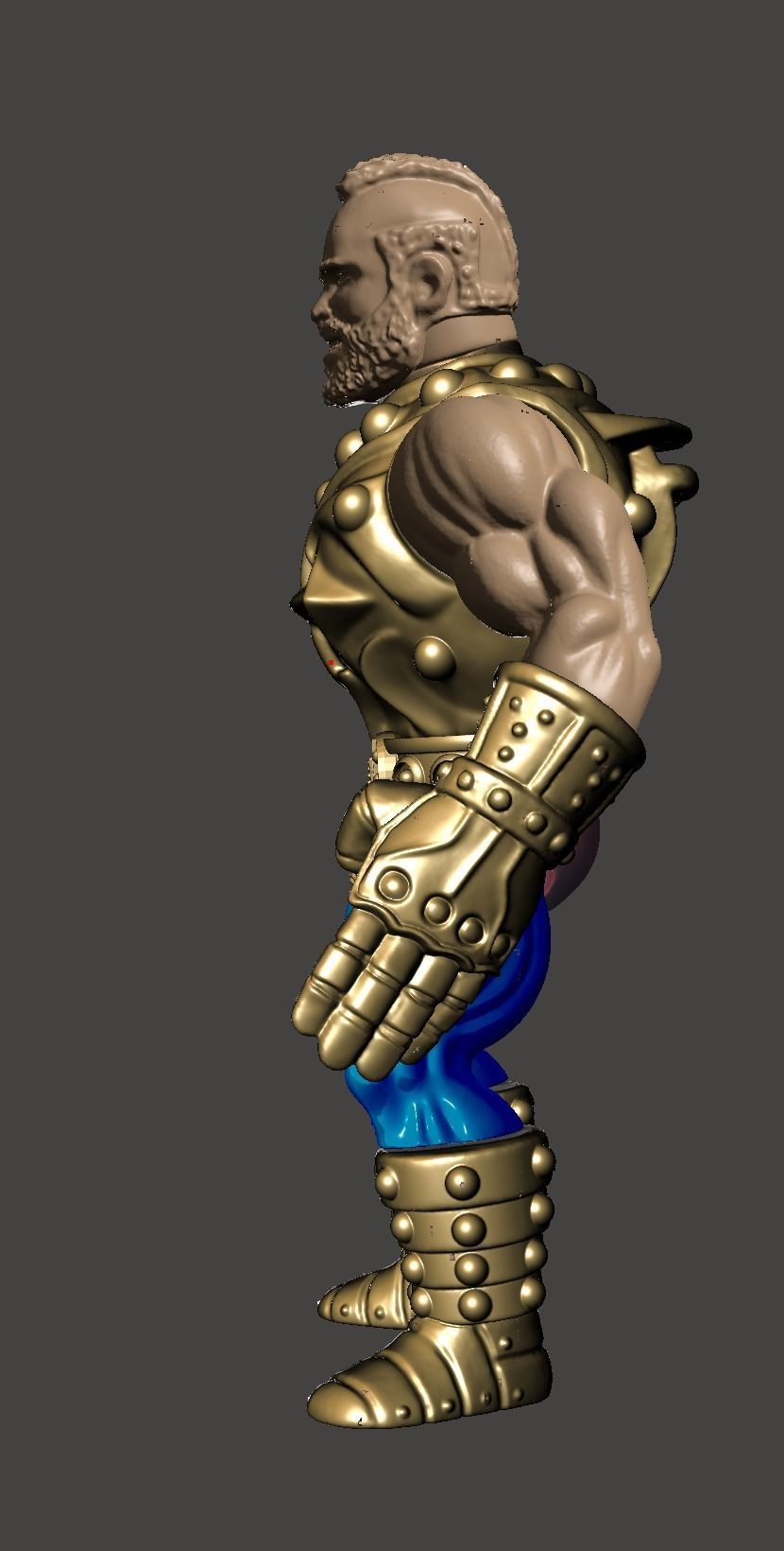 Mr T masters of wwe universe custom figure 3D print model_4