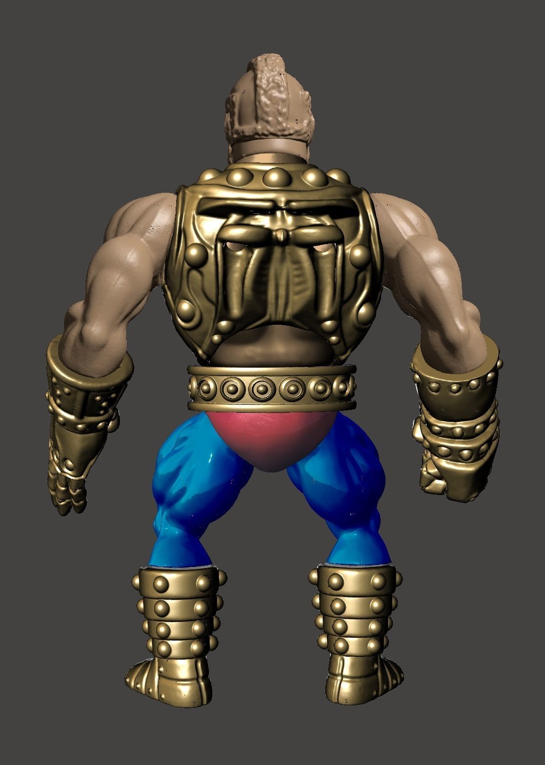 Mr T masters of wwe universe custom figure 3D print model_5