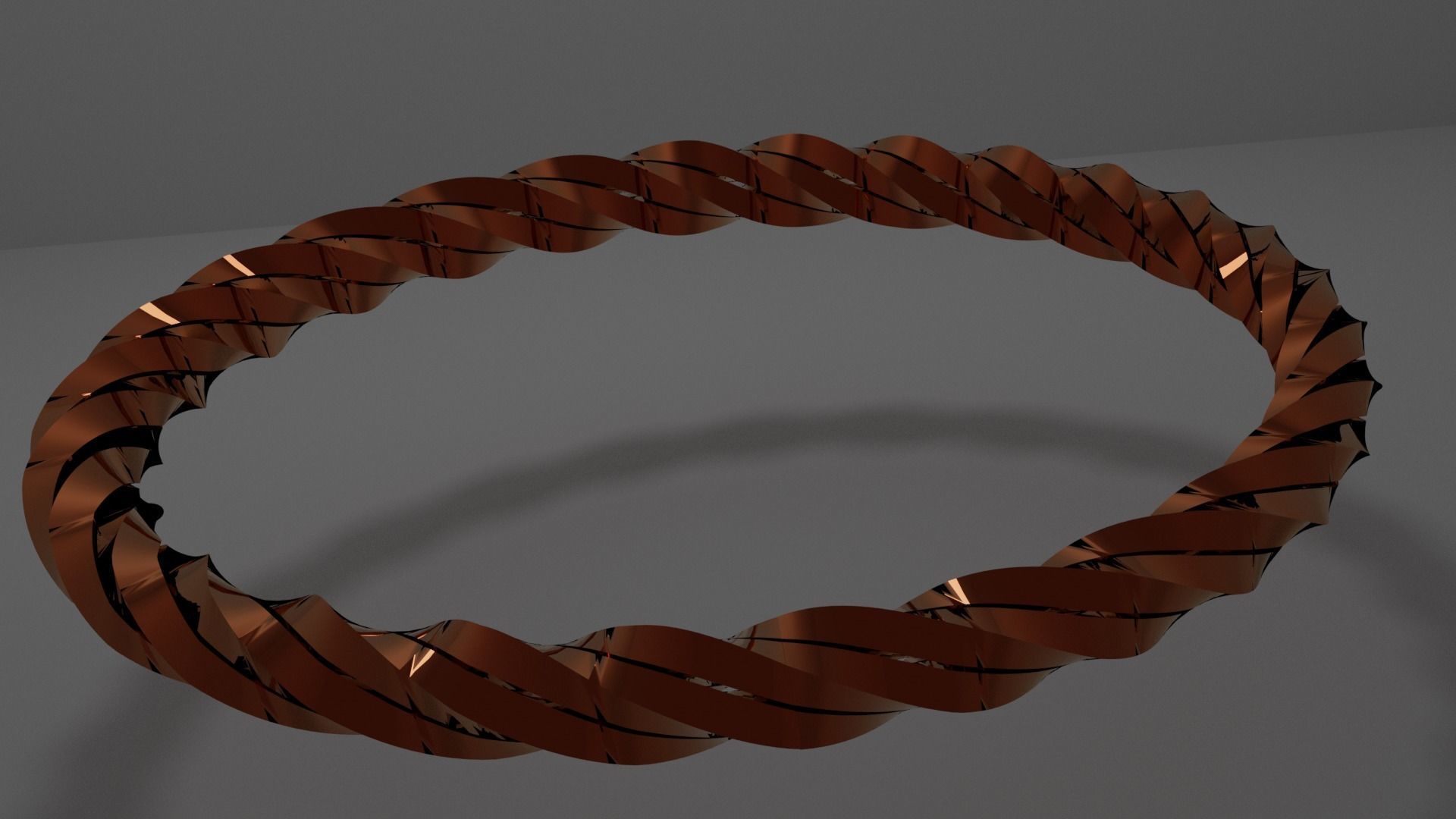 Bronze Ring type 9 3D model_4
