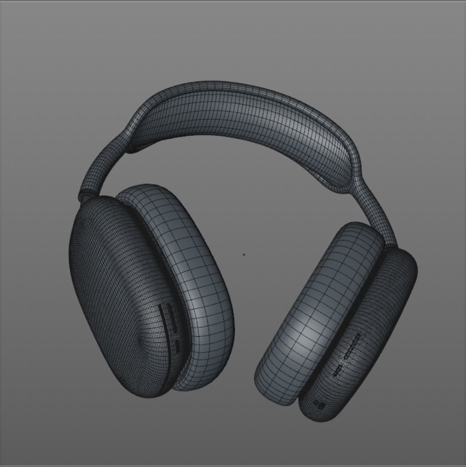 Apple airpods max 3D model Low-poly 3D model_5