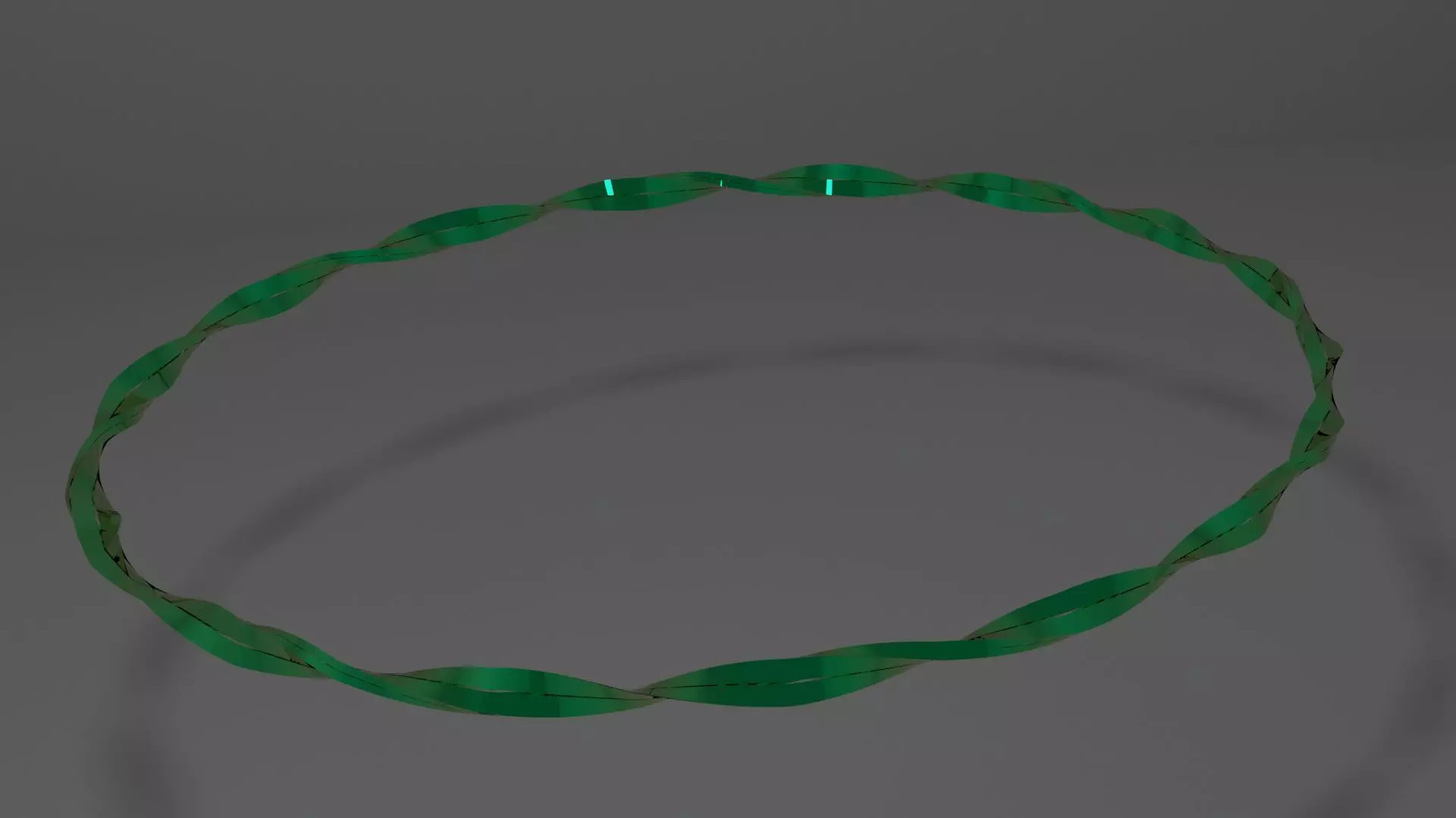 Green Light Ring type10 3D model_0