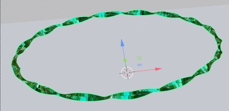 Green Light Ring type10 3D model_4