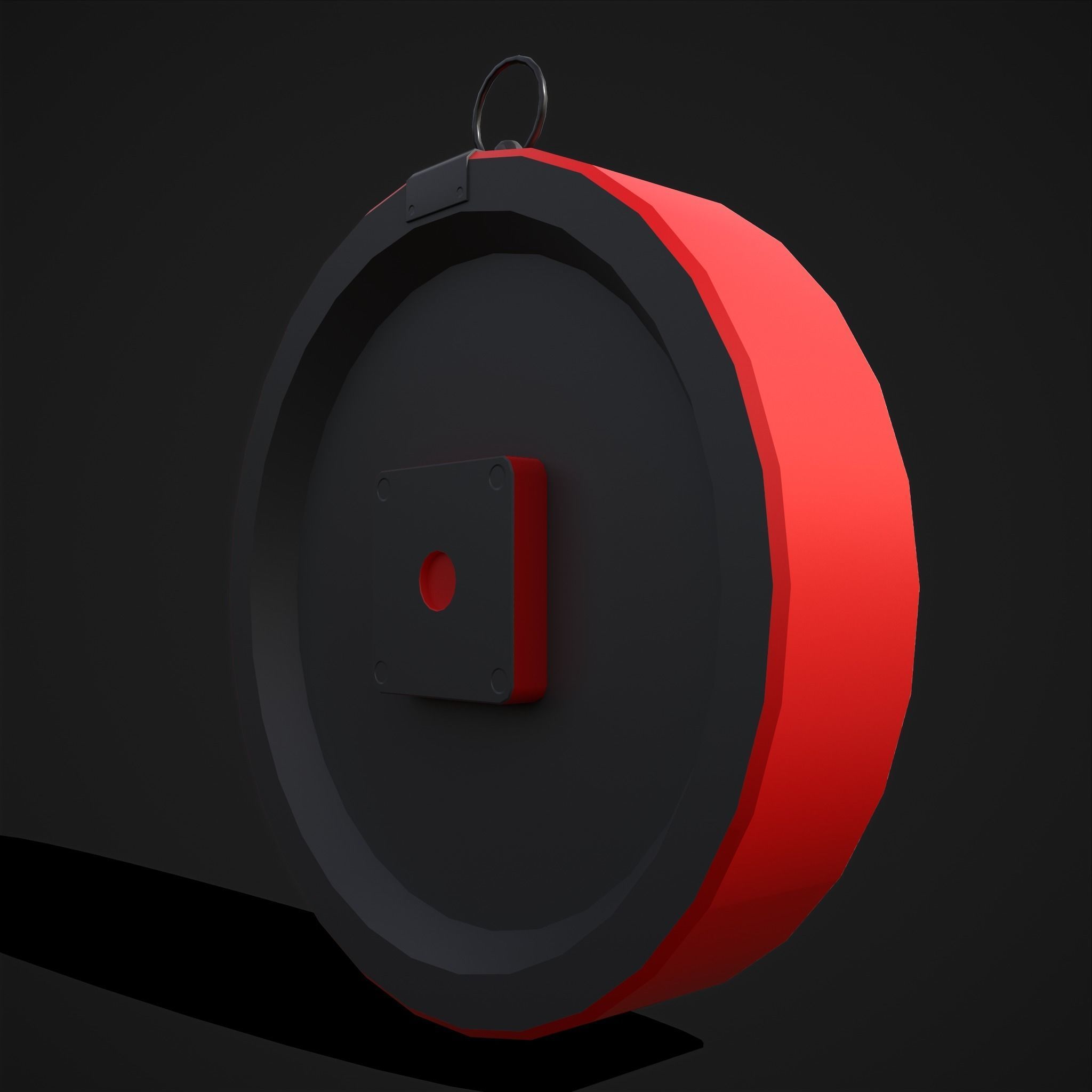 Days until Christmas Clock Low-poly 3D model_7