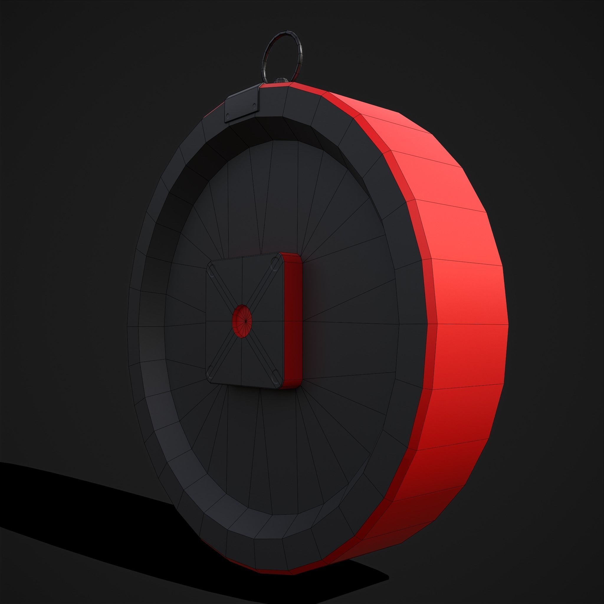 Days until Christmas Clock Low-poly 3D model_8