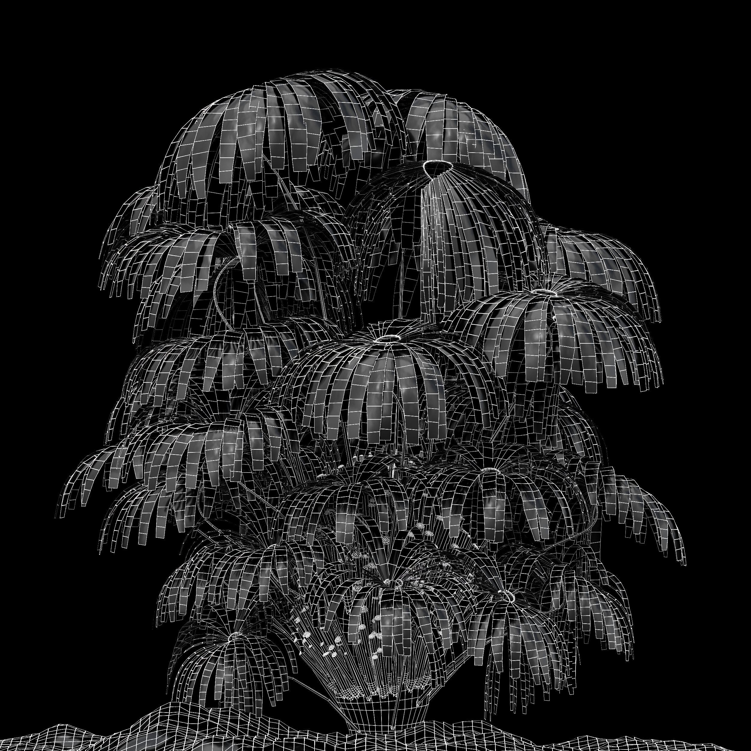 11 Dieffrent bush Models in One Pak 007 3D model 3D model_48