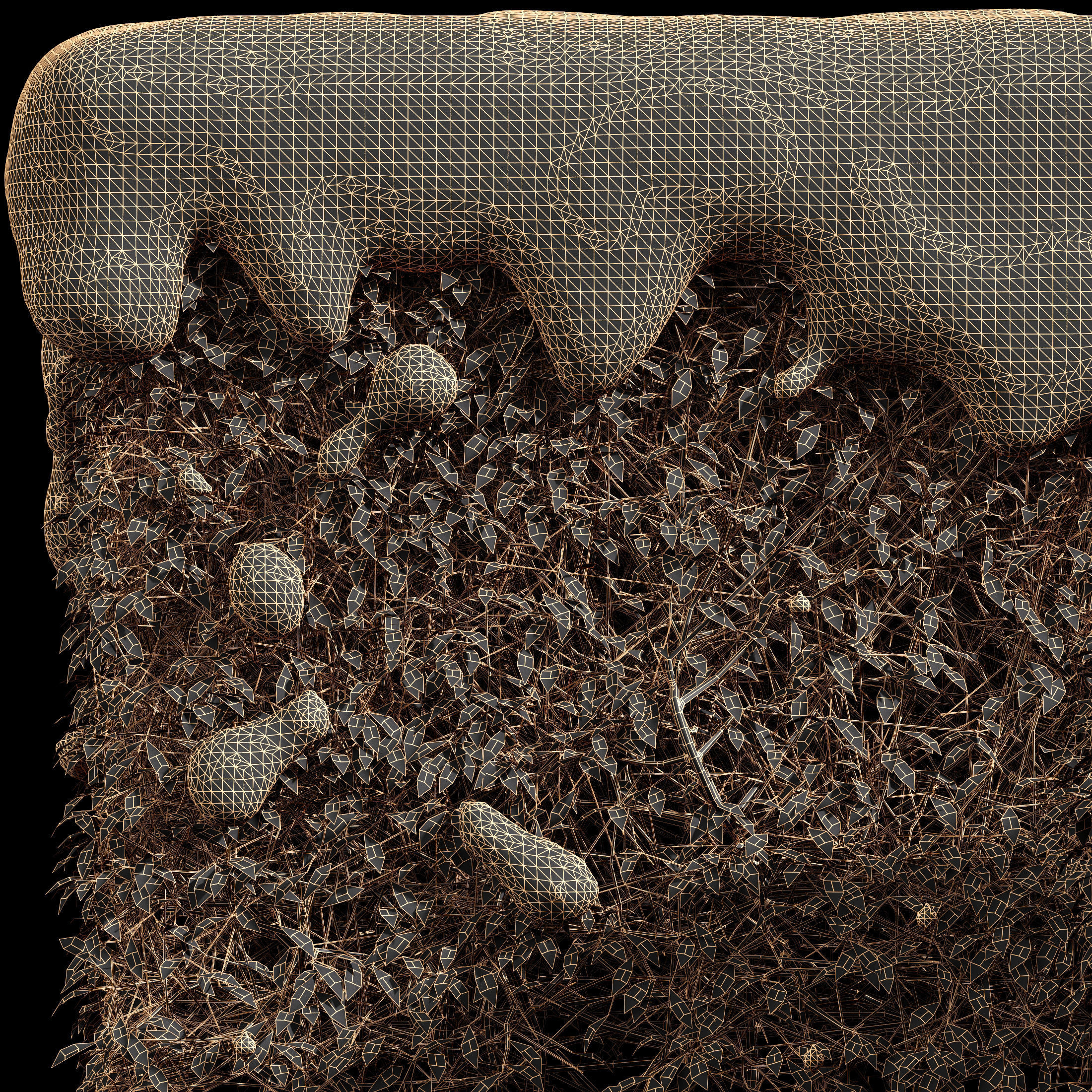 11 Dieffrent bush Models in One Pak 007 3D model 3D model_40