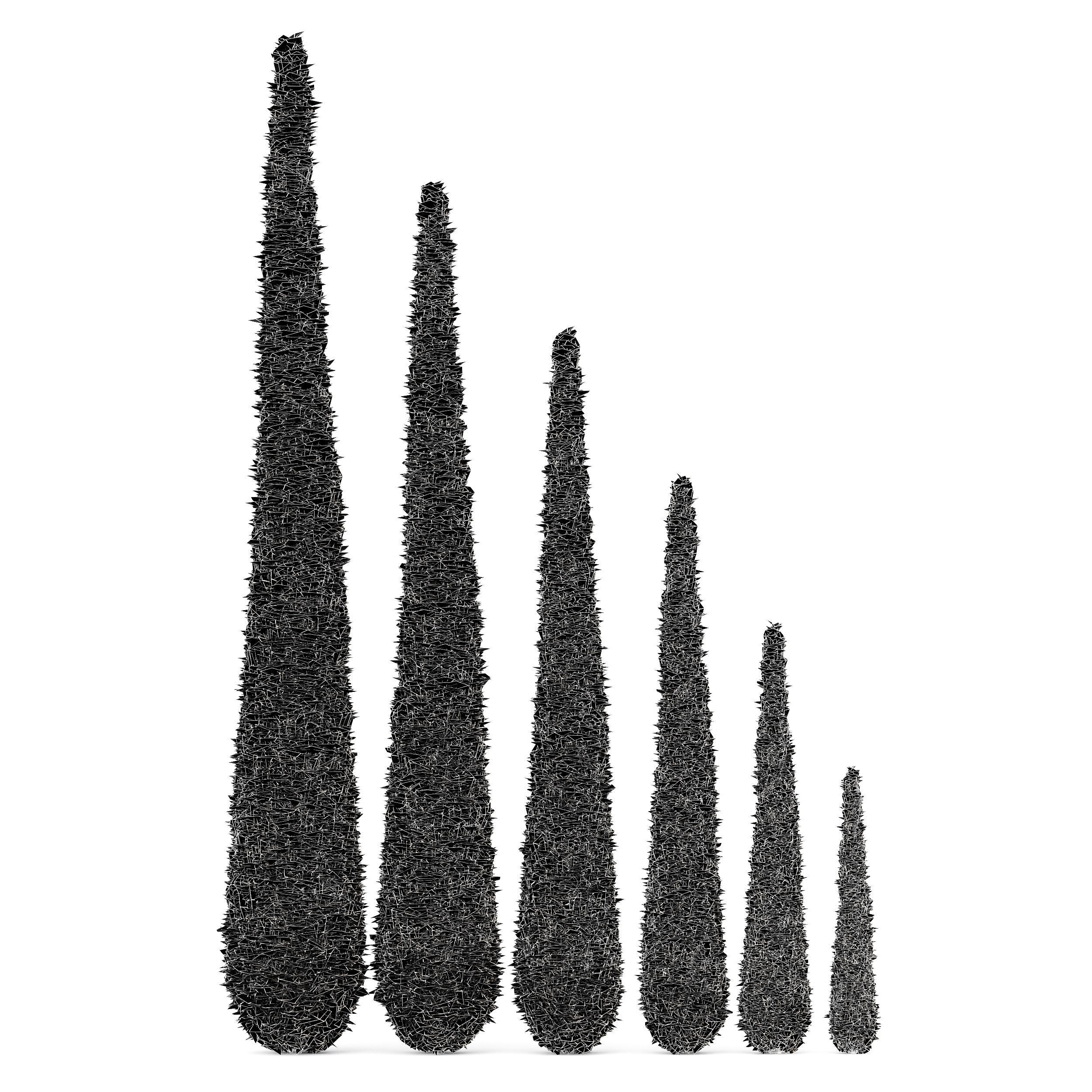 11 Dieffrent bush Models in One Pak 007 3D model 3D model_24