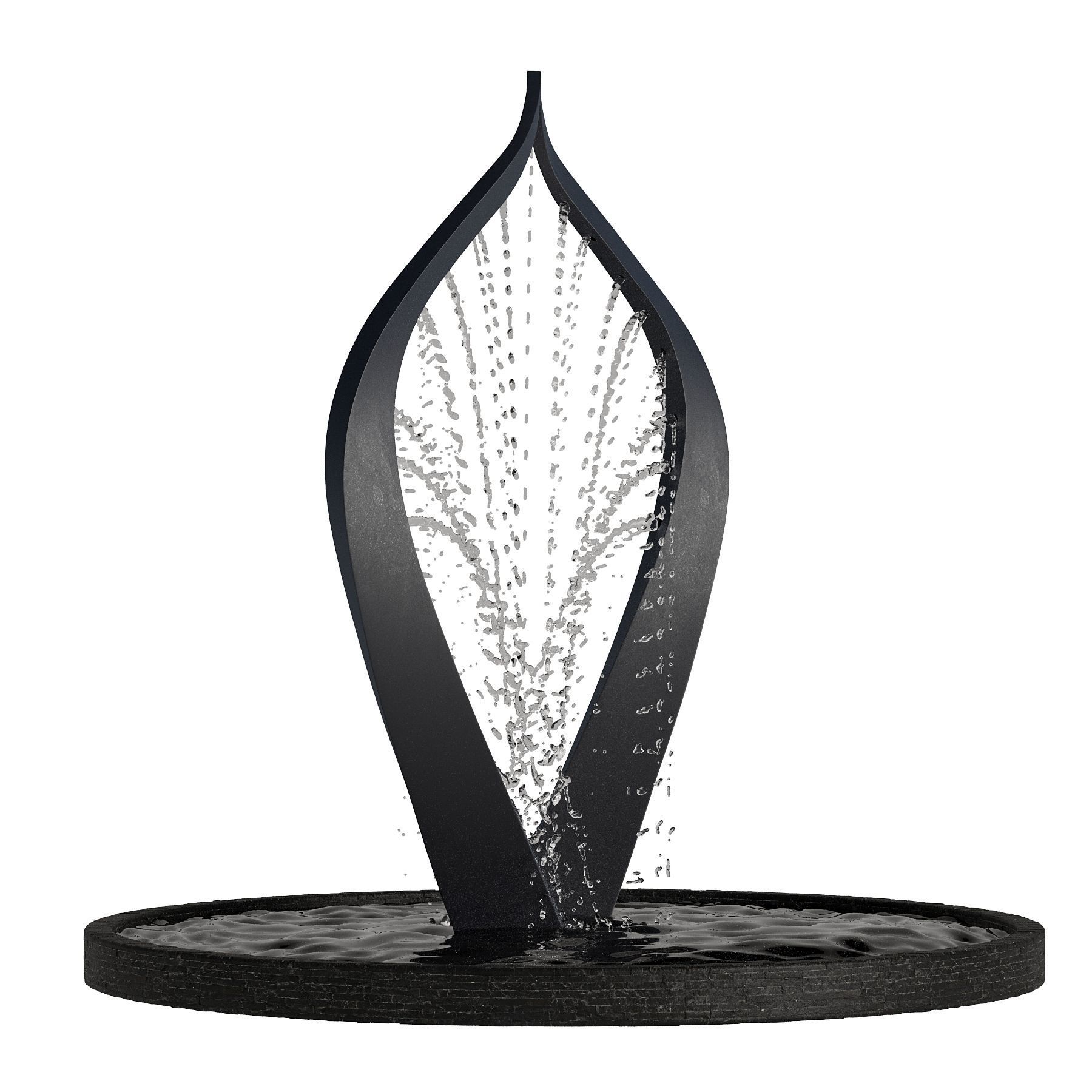 10 Environment Fountain 3D model_6