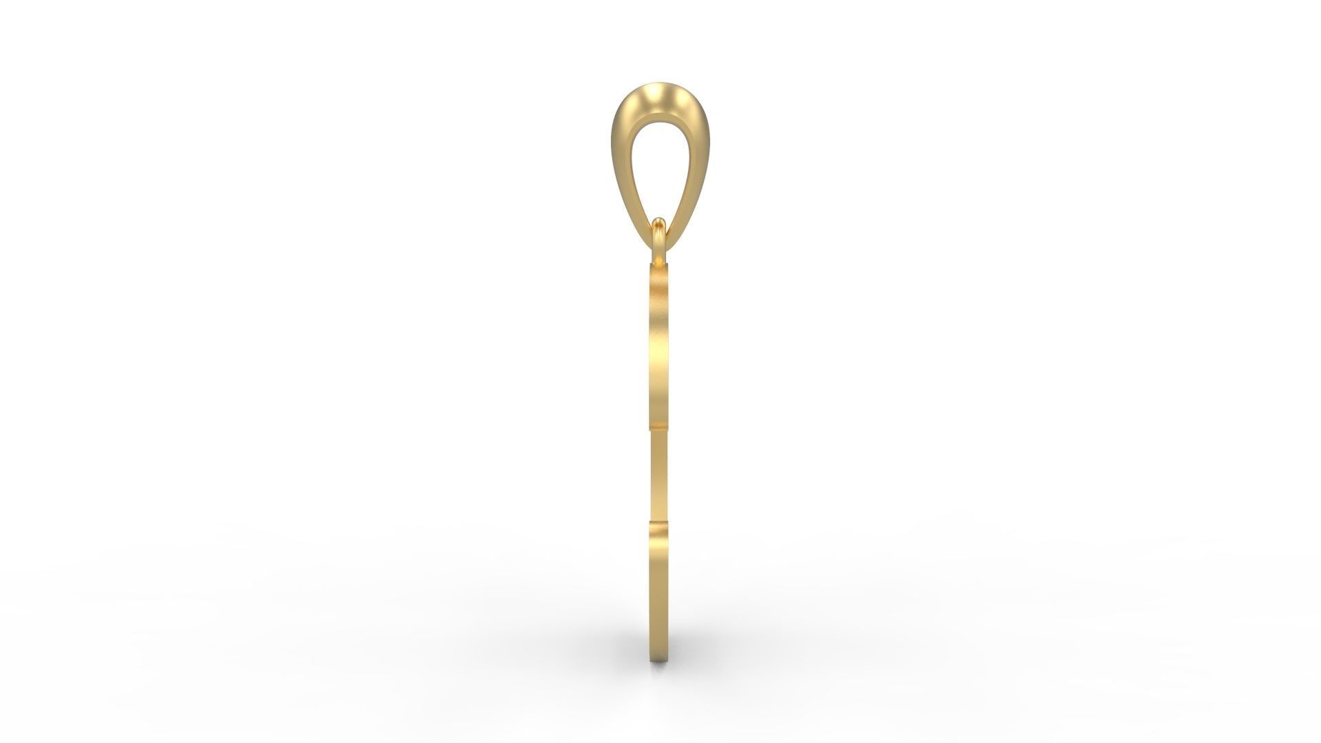 Initial Letters Pendant Arial Rounded C 3D print model_2