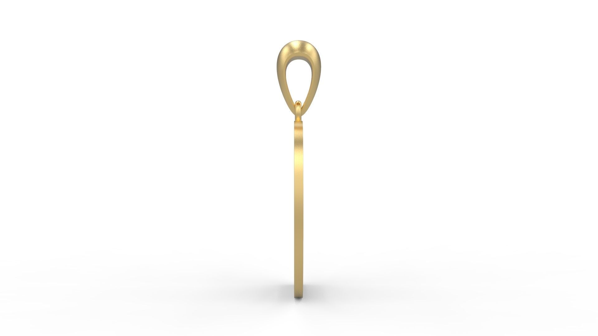 Initial Letters Pendant Arial Rounded D 3D print model_2