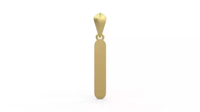Initial Letters Pendant Arial Rounded I 3D print model