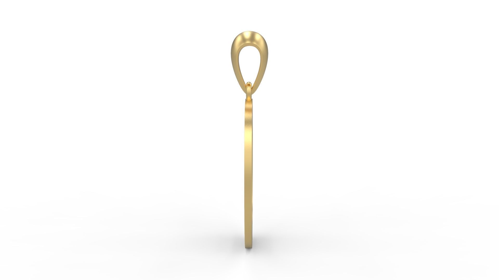 Initial Letters Pendant Arial Rounded O 3D print model_2