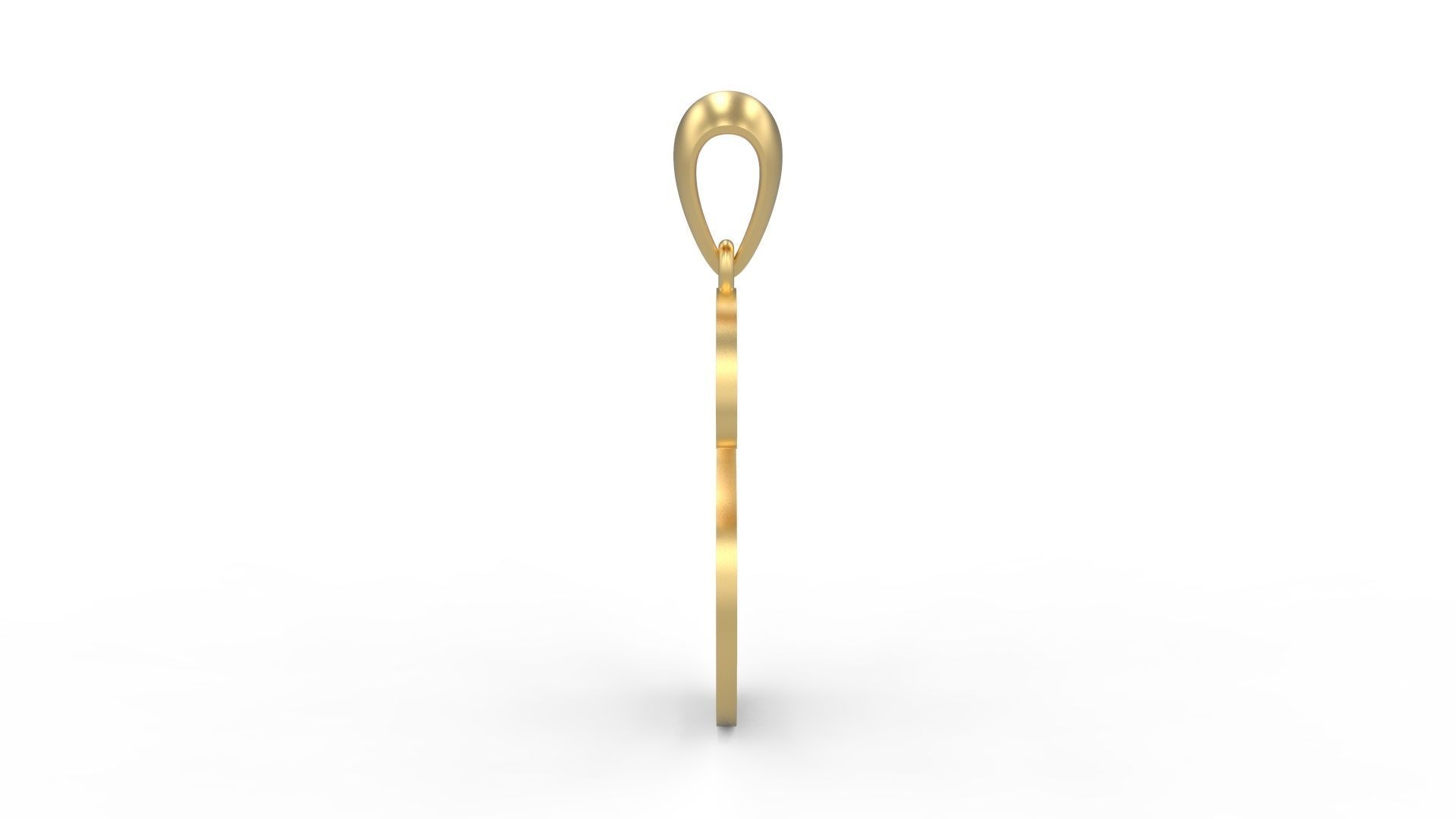 Initial Letters Pendant Arial Rounded S 3D print model_2