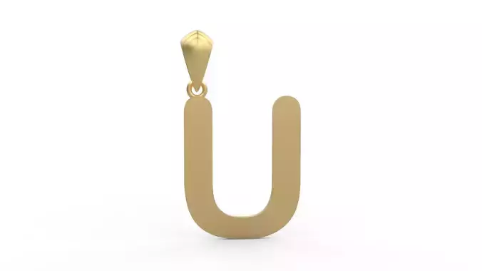 Initial Letters Pendant Arial Rounded U