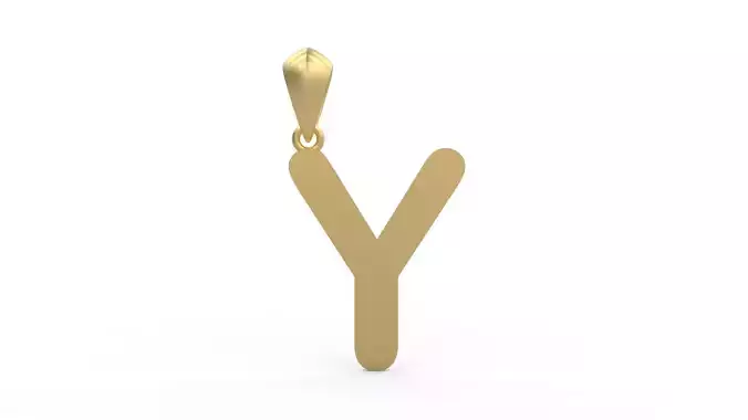 Initial Letters Pendant Arial Rounded Y