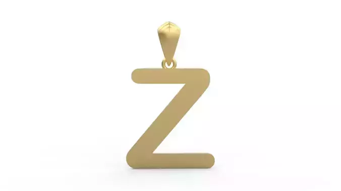 Initial Letters Pendant Arial Rounded Z