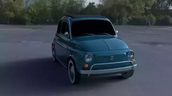 Fiat 500L Luxe 1968 HDRI 3D model
