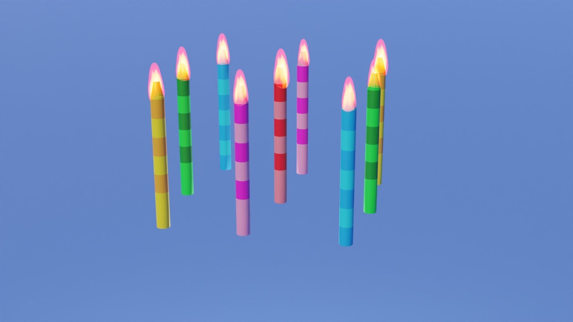 Birthday Cake Free 3D model_8