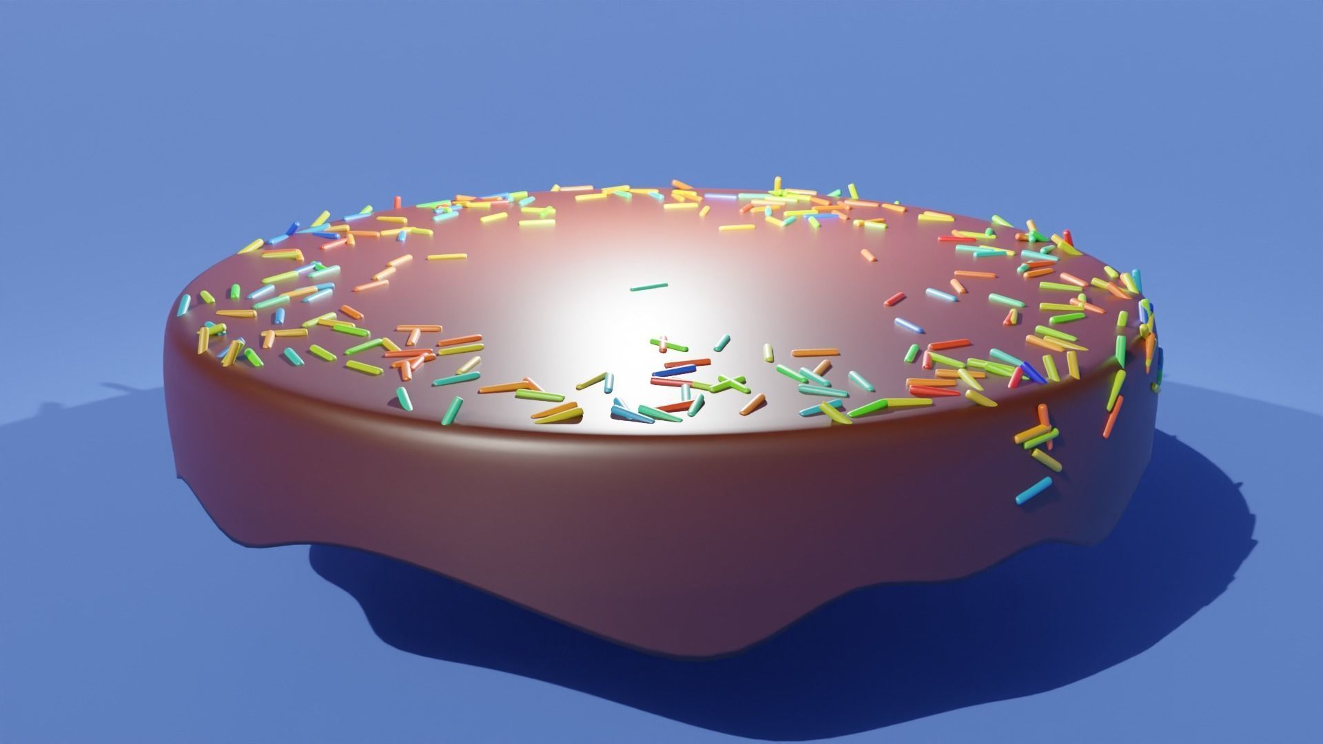 Birthday Cake Free 3D model_6