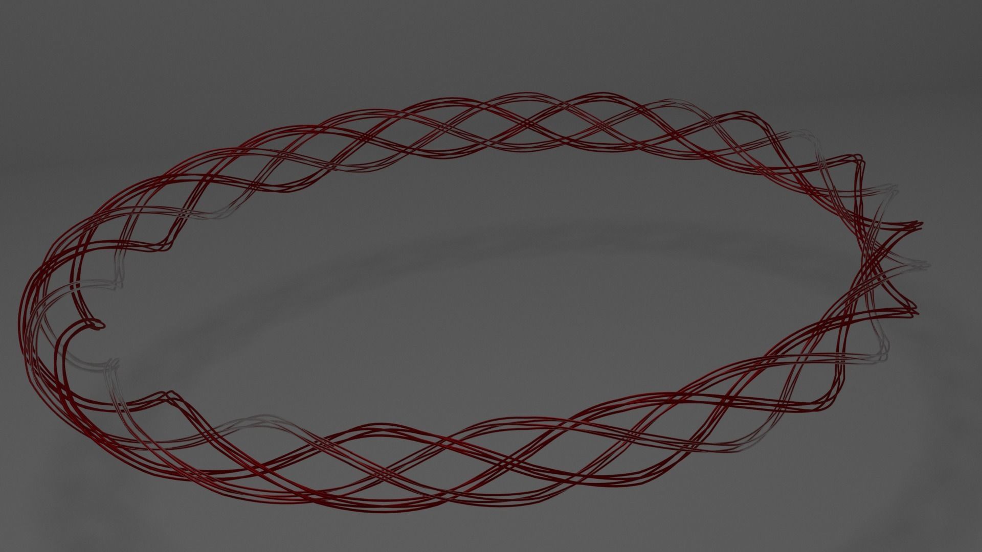 Red Ring Form Evee 3D model_5