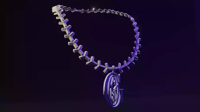 Designer Chain 1 Low-poly 3D model