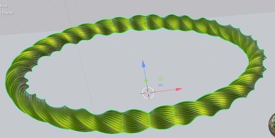 Green Ring 3D model_4