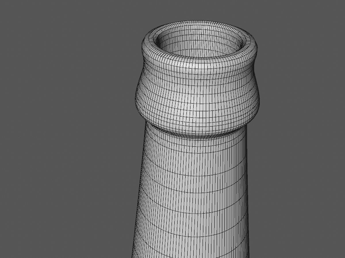 3d Beer Bottle 3D model 3D model_2