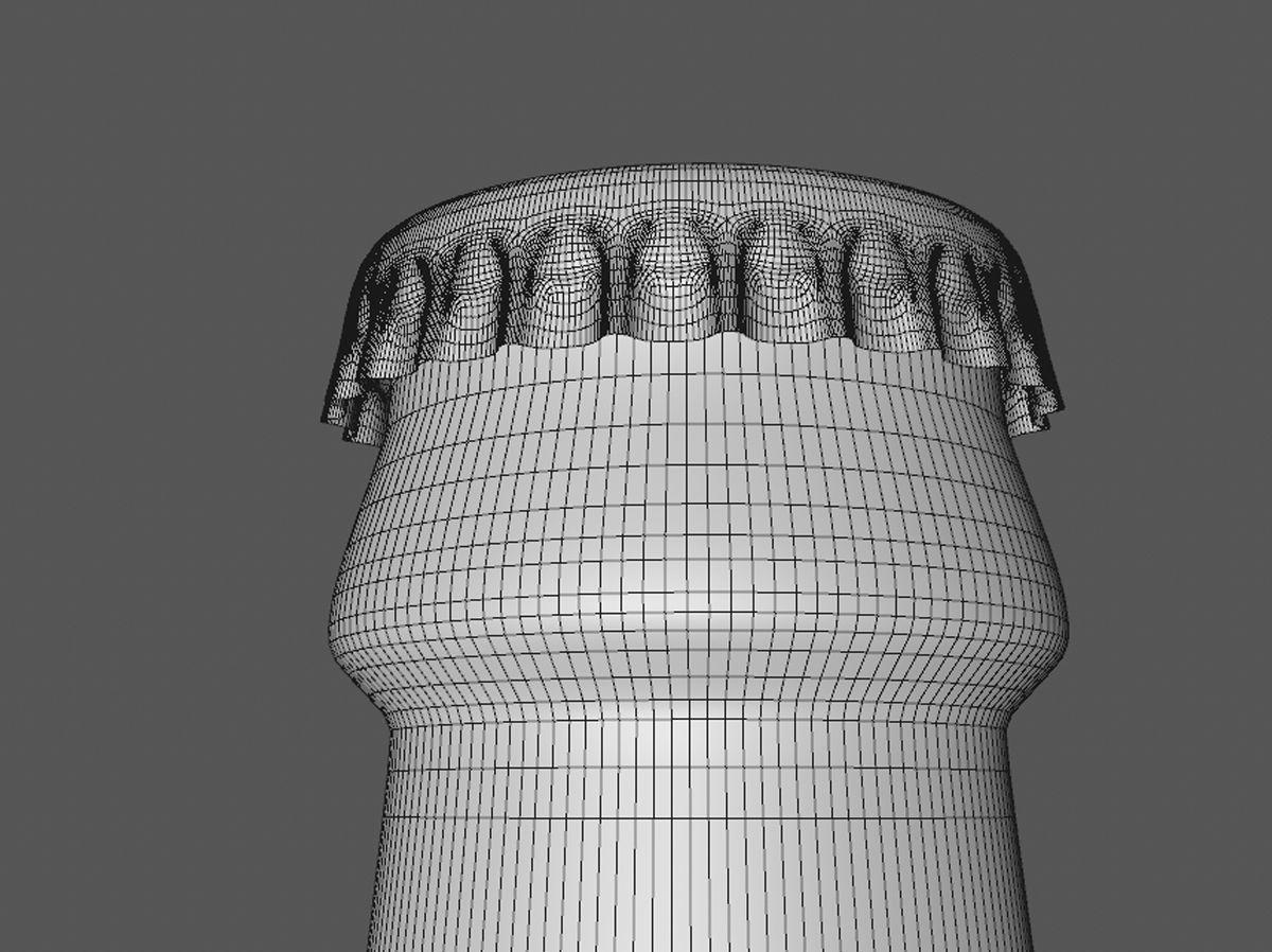 3d Beer Bottle 3D model 3D model_5