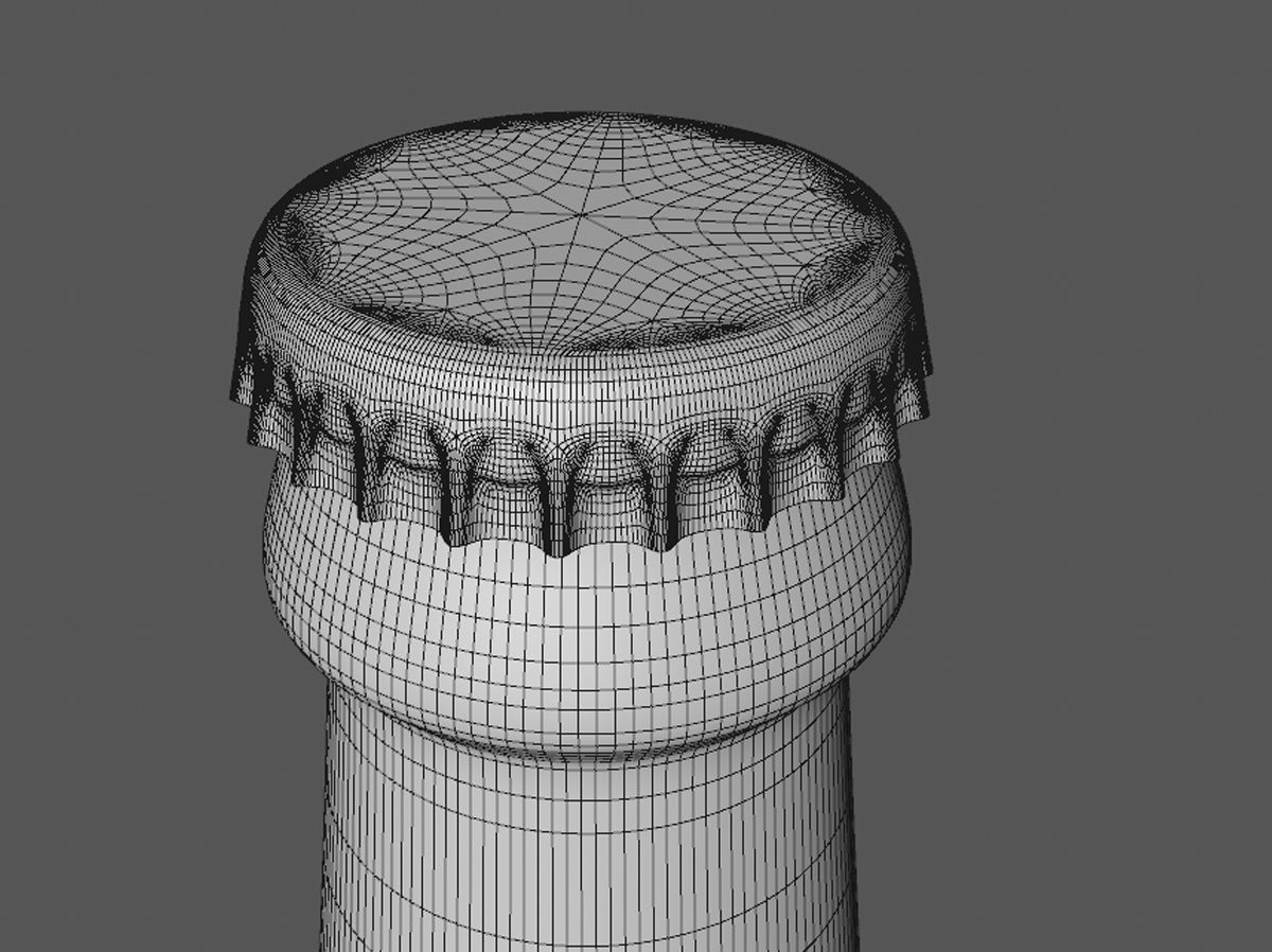 3d Beer Bottle 3D model 3D model_4