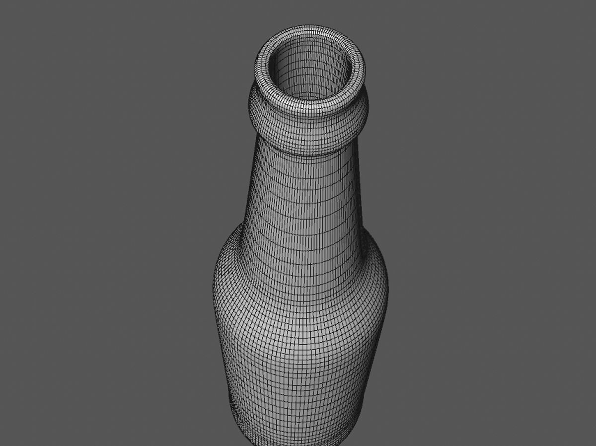 3d Beer Bottle 3D model 3D model_1
